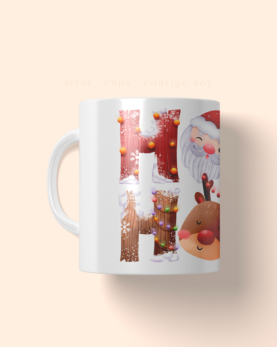 Feliz Navidad ☆Taza Ilustrada Contigo Soy ♡